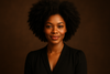woman with afro